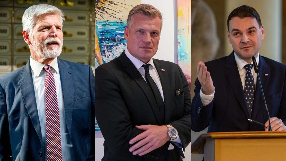 ilustrační koláž - zleva Petr Pavel, Filip Turek a Petr Macinka