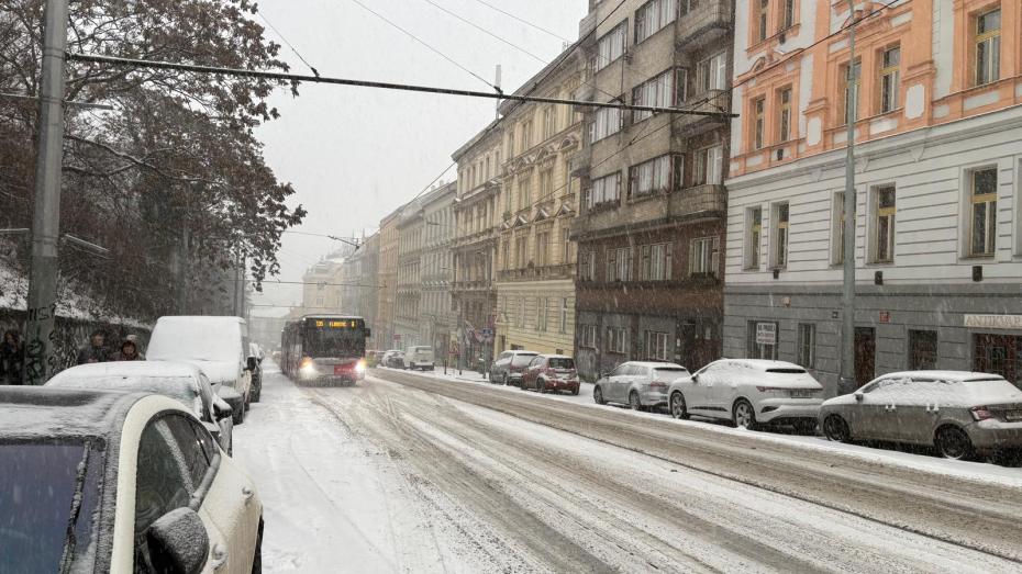 Sněhová kalamita v Praze