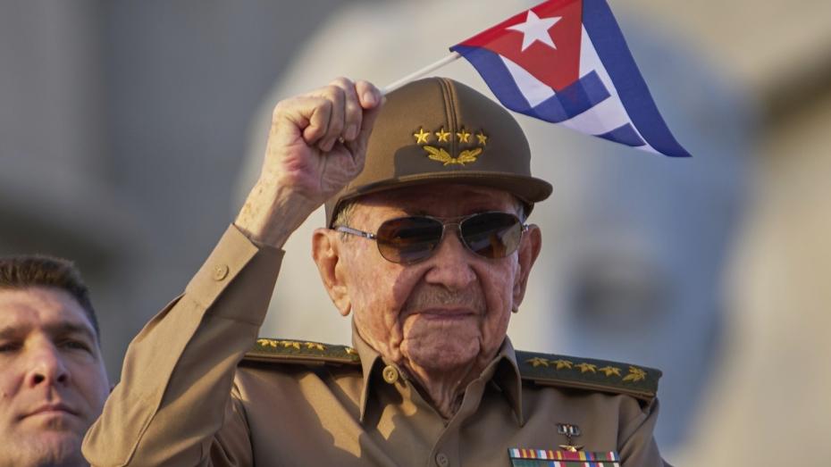 Raúl Castro na oslavách v Havaně v květnu 2025