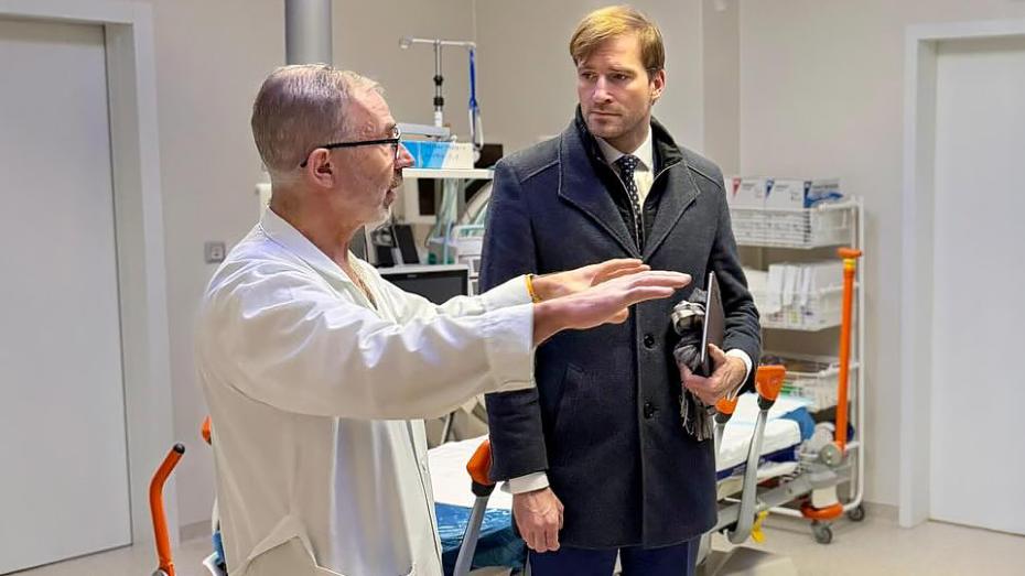 Adam Vojtěch v nemocnici v Českých Budějovicích