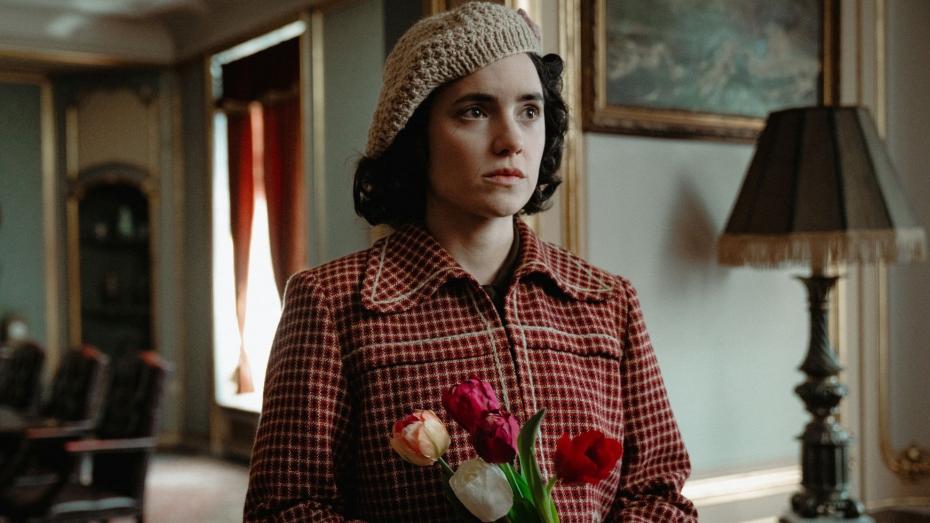 Herečka Barbora Váchová v hlavní roli filmu Gerta Schnirch