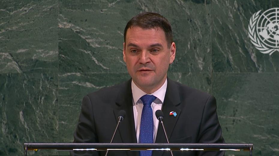 Ministr Petr Macinka v OSN