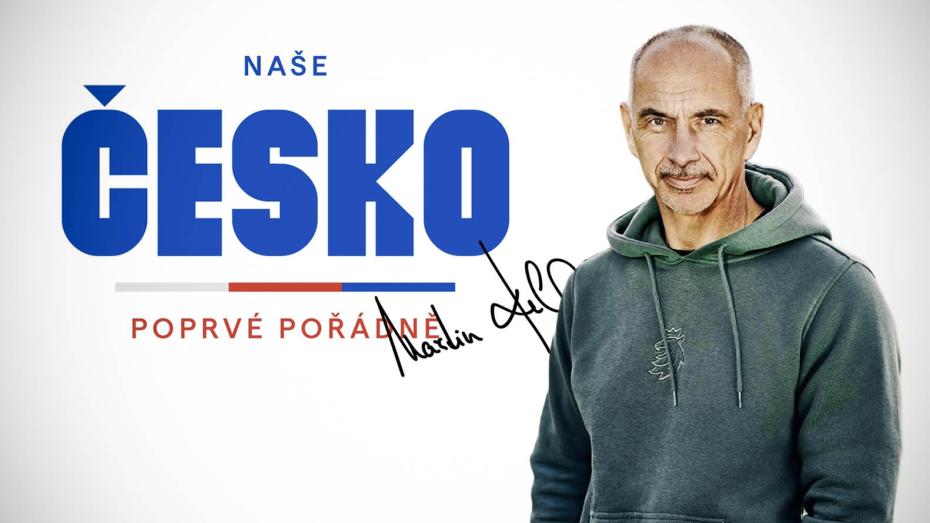 ilustrační koláž - Naše Česko a Martin Kuba