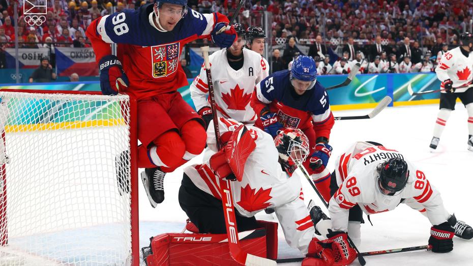 Česko se při prvním utkání na olympijských hrách střetlo s Kanadou