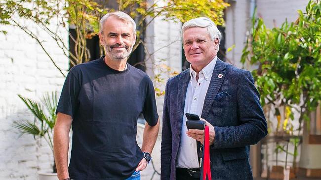 Politici Robert Šlachta (vlevo) a Vlastimil Tlustý