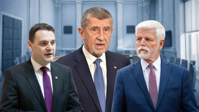 Petr Macinka, Andrej Babiš a Petr Pavel