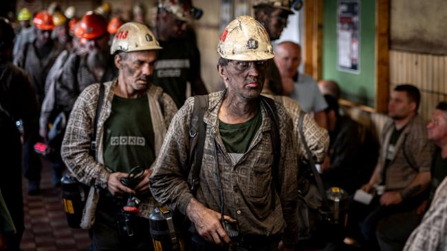 Série Lukáše Kaboně Práce horníků na dole ČSM-Sever (OKD)