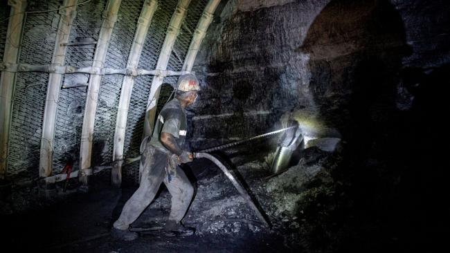 Série Lukáše Kaboně Práce horníků na dole ČSM-Sever (OKD)