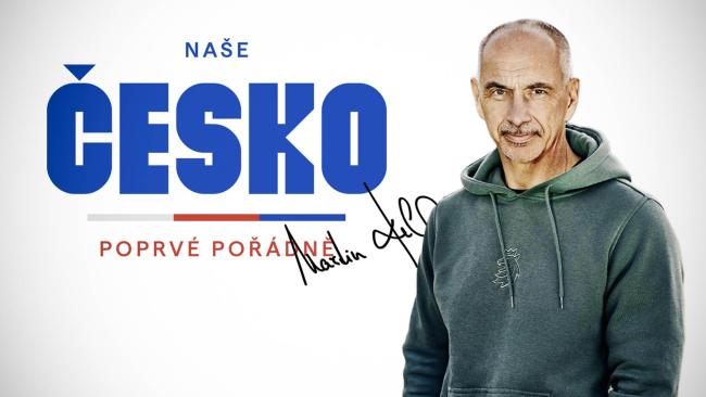 ilustrační koláž - Naše Česko a Martin Kuba