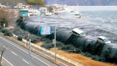 Ilustrační snímek: vlna tsunami v Japonsku v roce 2011 dosáhla výšky 9 metrů
