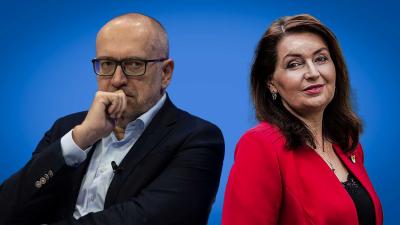 Ministr školství Mikuláš Bek a rektorka UK Milena Králíčková 