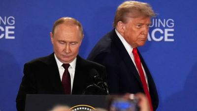 Vladimir Putin a Donald Trump na Aljašce