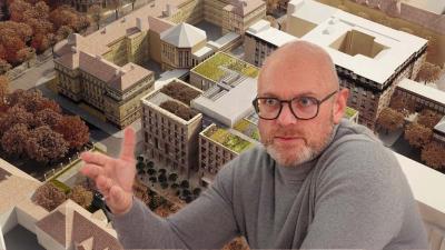 Vizualizace Biocentra a bývalý ministr školství Robert Plaga