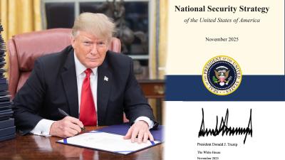 ilustrační koláž - Donald Trump