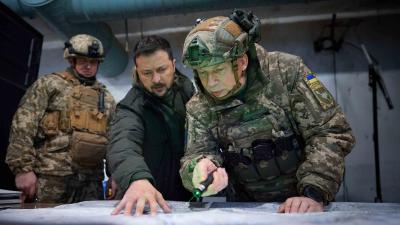 Zprava Oleksandr Syrskyj a Volodymyr Zelenskyj